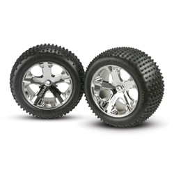 Traxxas Tires & Wheels Alias/All-Star Chrome 2,8" (2)