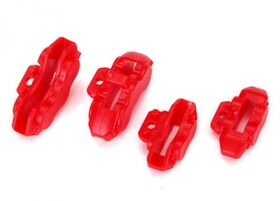 Traxxas Brake Calipers Red Front and Rear (4)